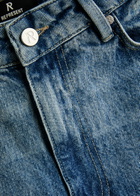 Represent Bermuda Faded Denim Shorts