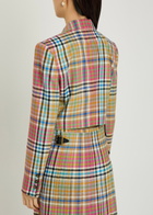 Vivienne Westwood Checked Cropped Wool Jacket Multicoloured 1