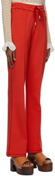 JW Anderson Orange Viscose Lounge Pants