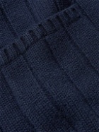 Orlebar Brown - Villard Ribbed Cable-Knit Cardigan - Blue