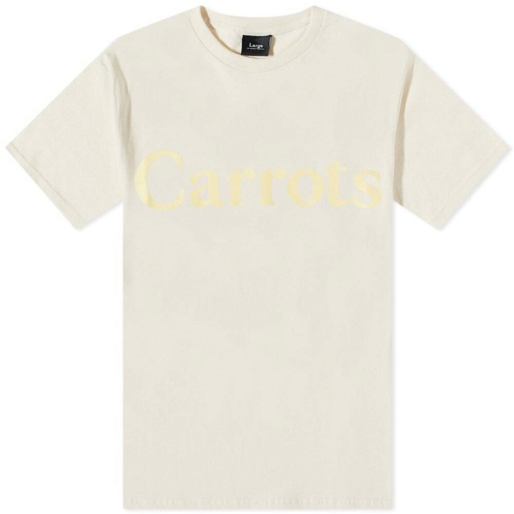 Photo: Carrots by Anwar Carrots Men's Wordmark T-Shirt in Cream
