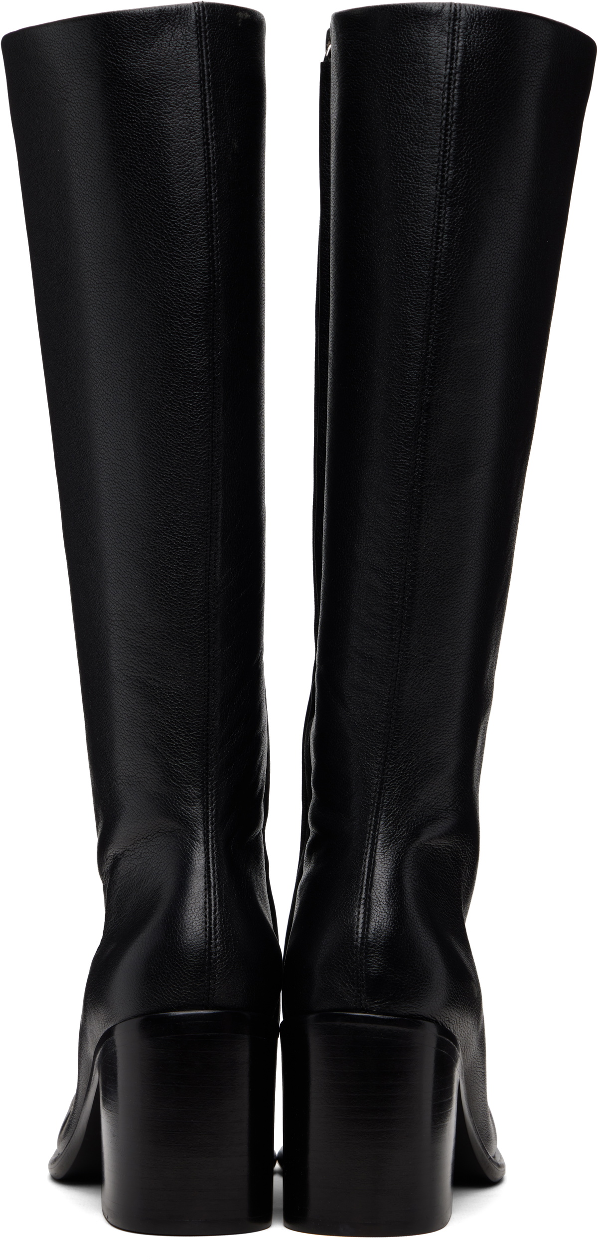 Sandy Liang Black Knee High Pointe Boots
