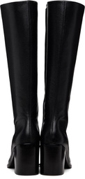 Sandy Liang Black Knee High Pointe Boots