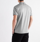 RAG & BONE - Mélange Cotton-Jersey Polo Shirt - Gray