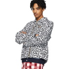 Noon Goons White and Black Denim Leopard Jacket