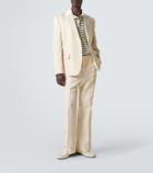 Wales Bonner Alto satin-trimmed flared pants