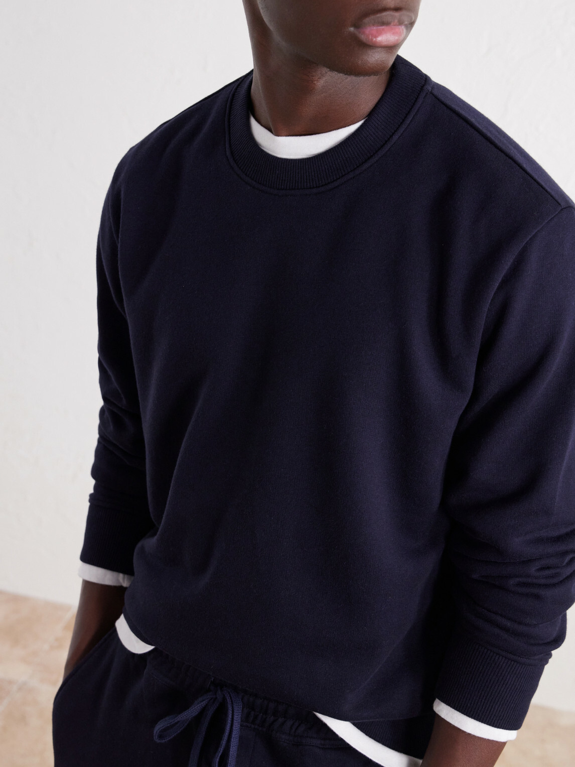 Slowear - Zanone Cotton and Cashmere-Blend Jersey Sweatshirt - Blue