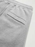 Stone Island - Logo-Appliquéd Cotton-Jersey Drawstring Shorts - Gray