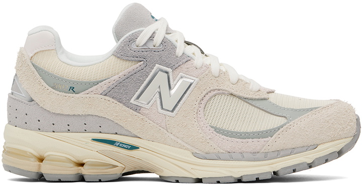 Photo: New Balance Beige & Gray 2002R Sneakers