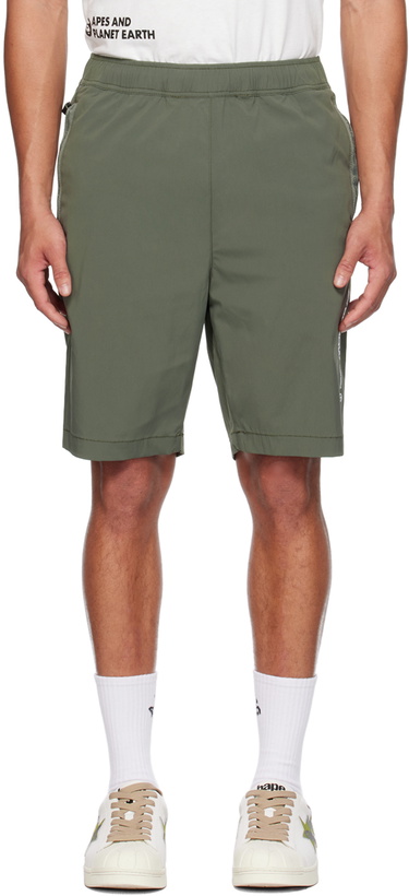 Photo: AAPE by A Bathing Ape Khaki Patch Shorts