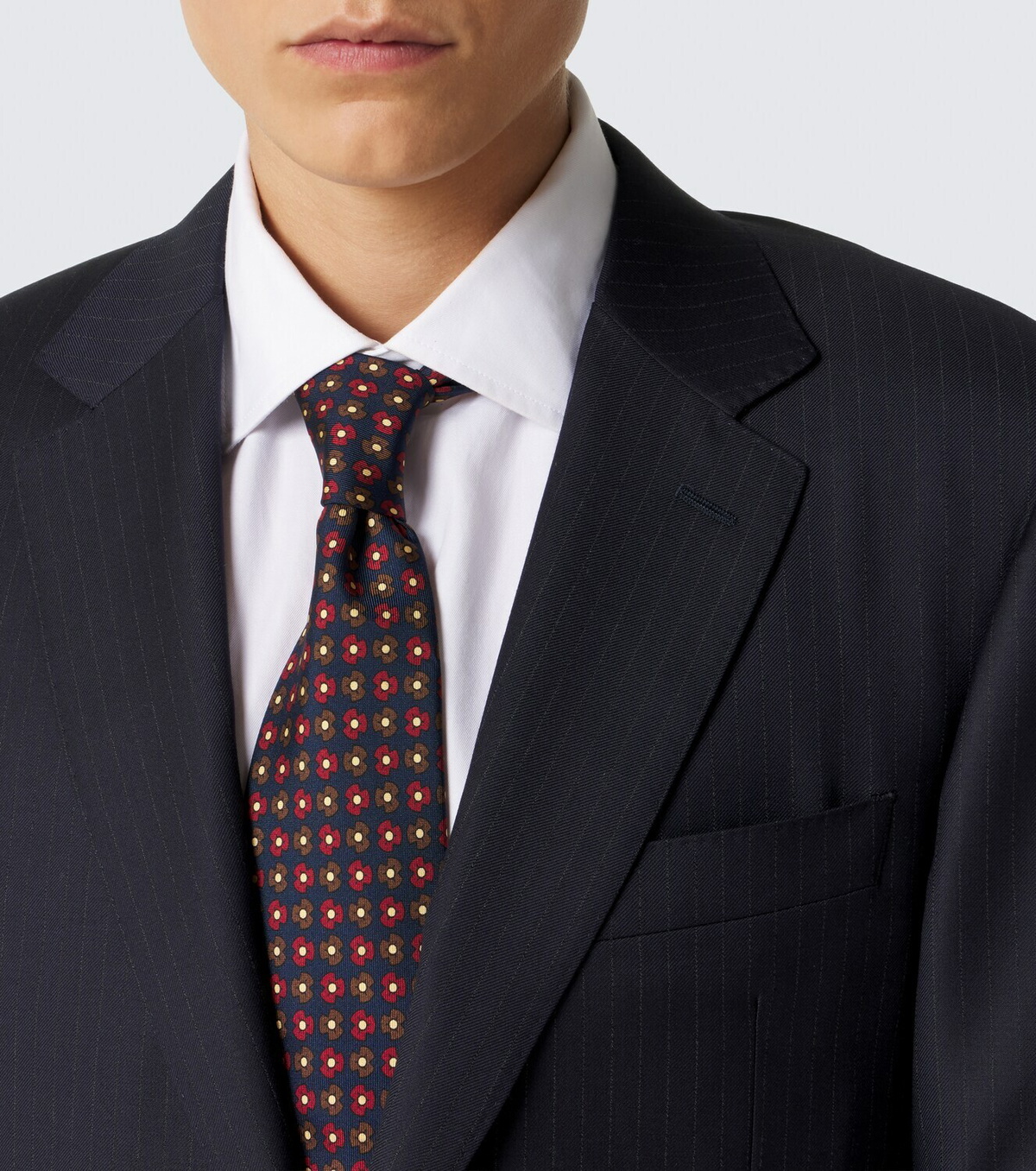 Rubinacci Printed silk tie
