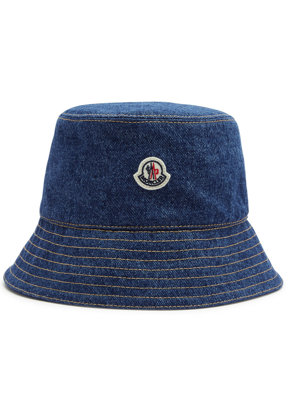 Moncler Logo Denim Baseball Hat 213487