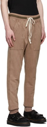 Greg Lauren Brown Basic Lounge Pants