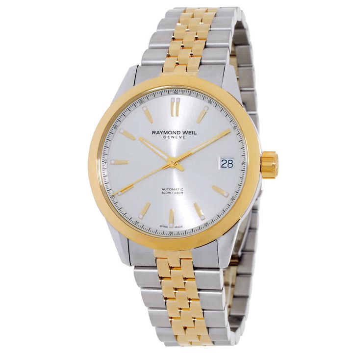 Photo: Raymond Weil Freelancer Automatic Cream Dial Mens Watch 2741-STP-64001