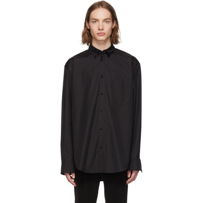 Photo: Balenciaga Black Normal Fit Shirt