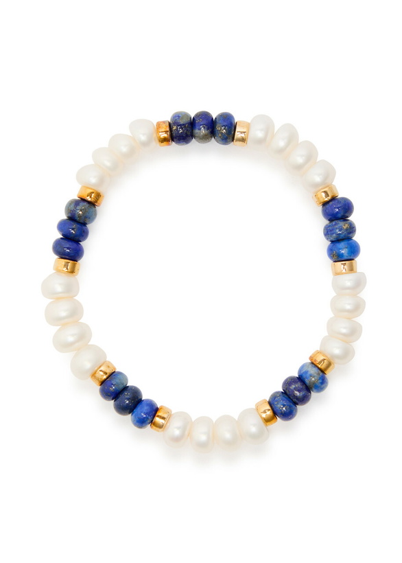 Photo: Eliou Kalid Beaded Bracelet - Pearl - One Size