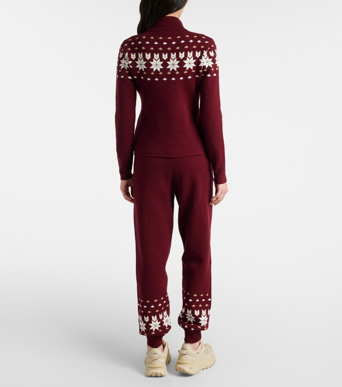 The Upside Cotton-blend half-zip sweater