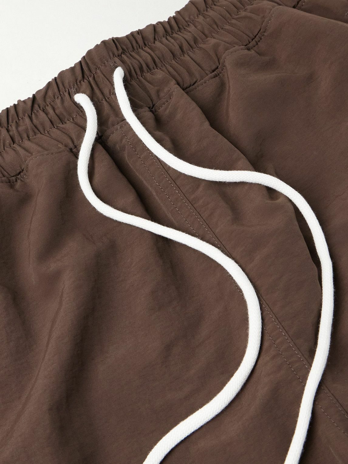 Cherry Los Angeles - Five Star Straight-Leg Mid-Length Logo-Embroidered Shell Swim Shorts - Brown