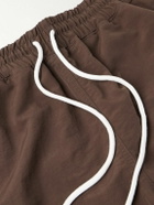 Cherry Los Angeles - Five Star Straight-Leg Mid-Length Logo-Embroidered Shell Swim Shorts - Brown