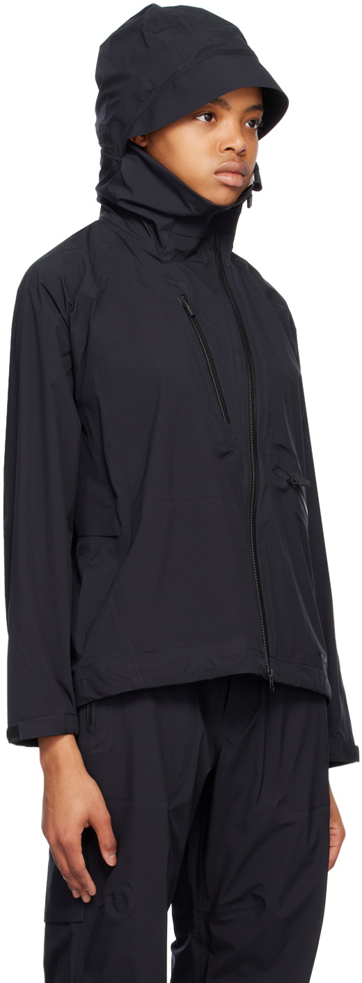 Snow Peak Black 3 Layer Rain Jacket Snow Peak