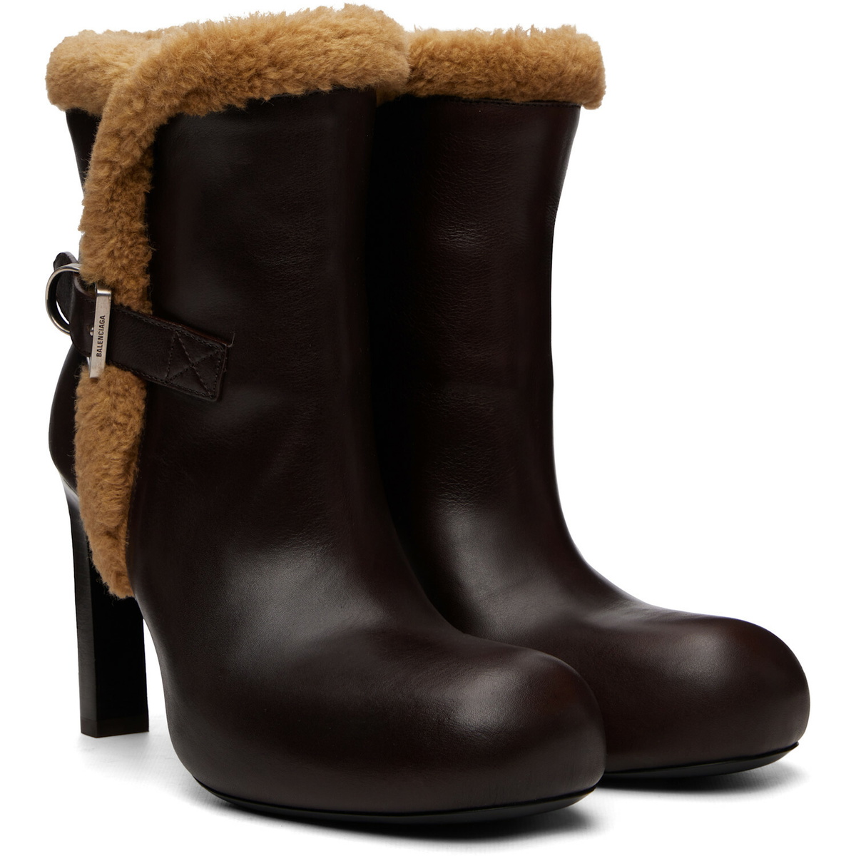 Balenciaga Brown Fargo Boots