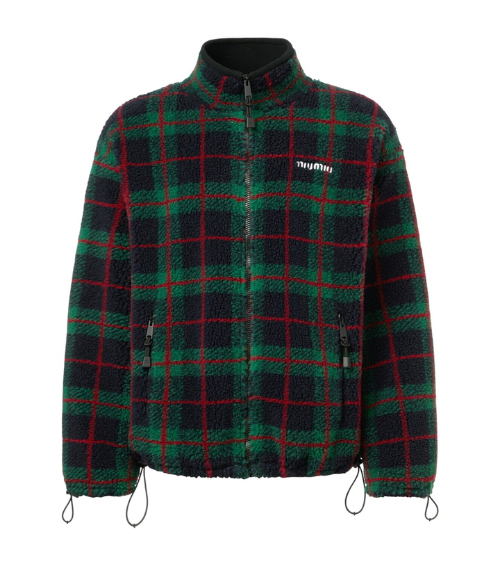 Photo: Miu Miu Checked teddy jacket
