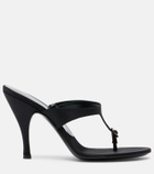 Herbert Levine Kiss And Tell satin thong sandals