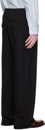 HOPE Black Elasticated Wide Leg Trousers