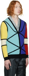 Charles Jeffrey Loverboy Multicolor Colorblocked Cardigan