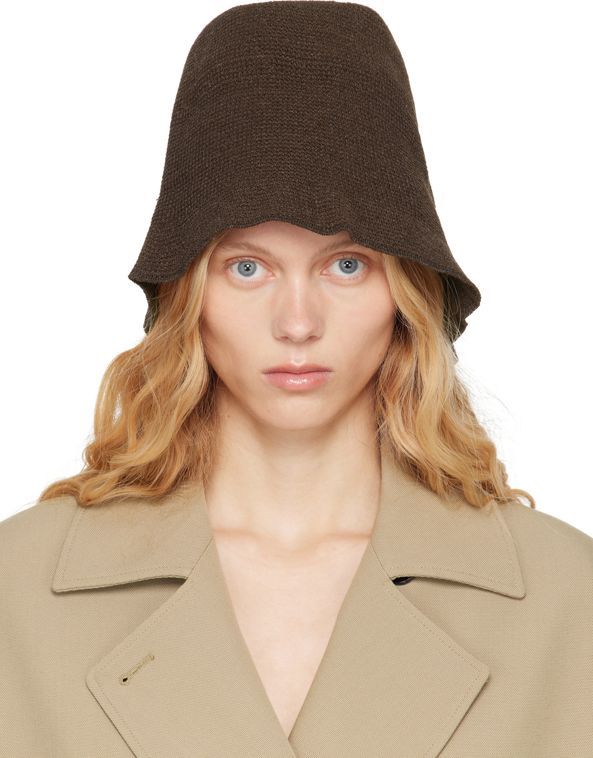 ハット The Row White Linen Blend Jashi Bucket Hat THE ROW Jashi linen-blend bucket hat | NET-A-PORTER
