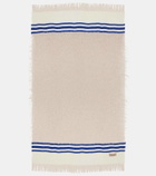 The House of Lyria Distinto mohair, cotton, wool, and linen-blend throw