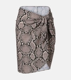 Karla Colletto Lilith snake-print beach cover-up