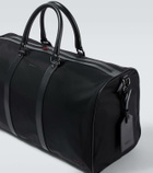 Kiton Leather-trimmed duffel bag