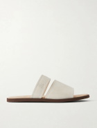 Brunello Cucinelli - Suede Sandals - Neutrals