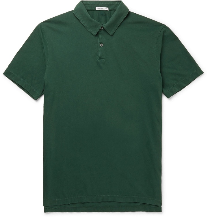 Photo: James Perse - Slim-Fit Supima Cotton-Jersey Polo Shirt - Green