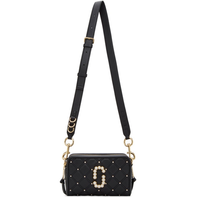 Marc Jacobs The Quilted Softshot 21 Bag in Black