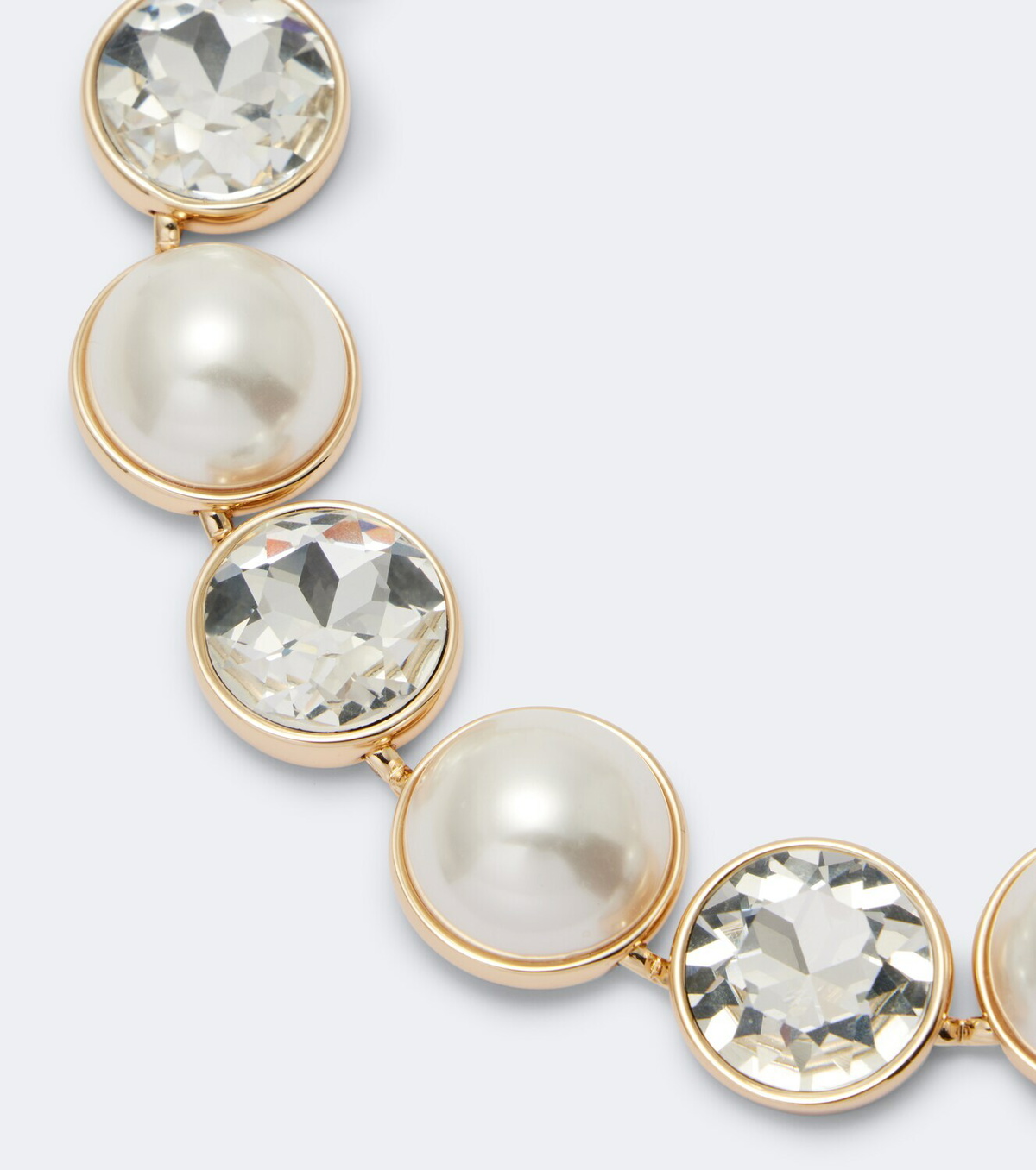 Carolina Herrera Crystal and faux pearl necklace