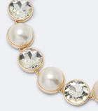 Carolina Herrera Crystal and faux pearl necklace