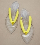 Alaïa Invisible satin thong sandals