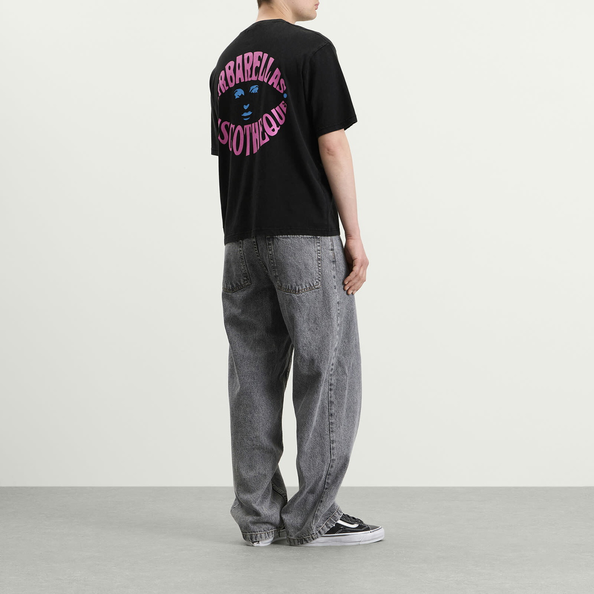 ACMH by Magic Castles Men's x Love International Barbarella's T-Shirt in Black/Pink