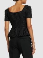 SELF-PORTRAIT - Bouclé Peplum Top