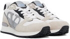 Valentino Garavani White & Gray VLogo Pace Sneakers