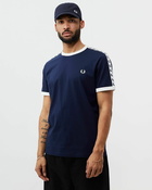 Fred Perry Taped Ringer T Shirt Blue - Mens - Shortsleeves