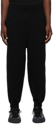 Juun.J Black Wool Knit Lounge Pants