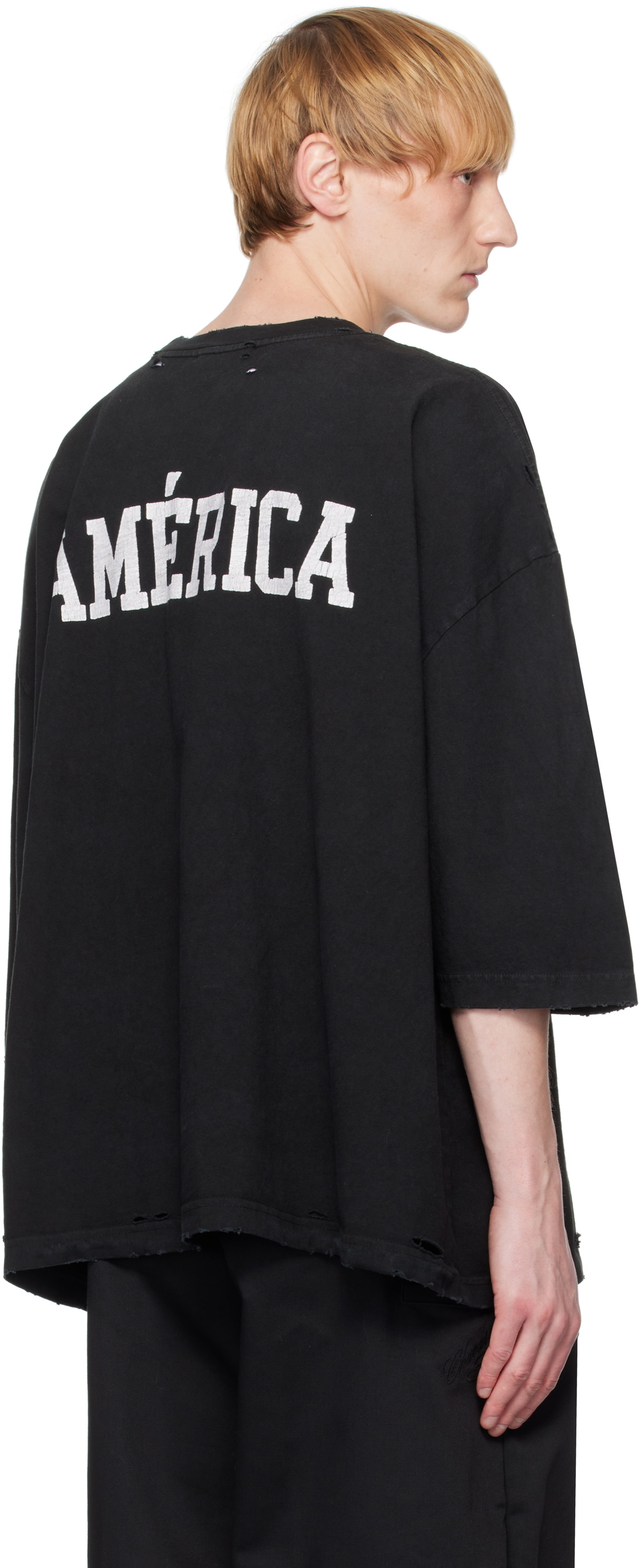 WILLY CHAVARRIA Black 'América Community Center' T-shirt Willy