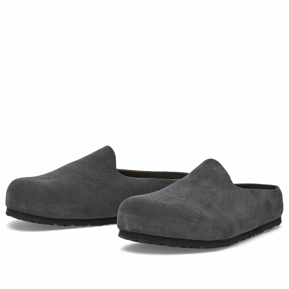 Birkenstock Men's Amsterdam Wrapped in Charcoal Suede