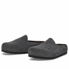 Birkenstock Men's Amsterdam Wrapped in Charcoal Suede