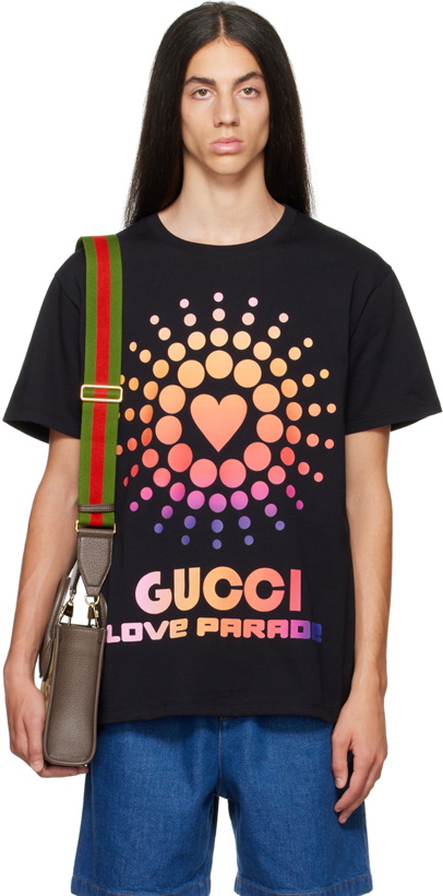 Photo: Gucci Black 'Love Parade' T-Shirt