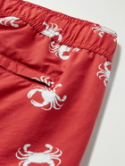 Onia - Charles Mid-Length Printed Swim Shorts - Red