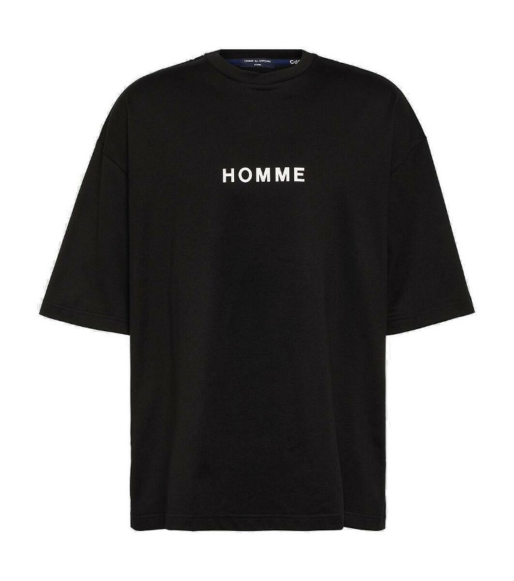 Photo: Comme des Garçons Homme Logo cotton jersey T-shirt